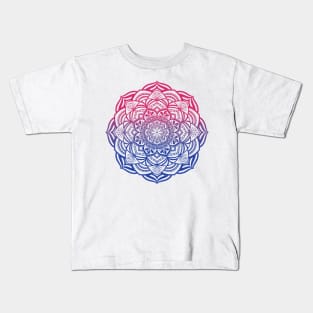 Bi Pride Mandala Kids T-Shirt